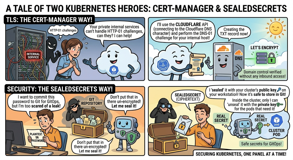 K8S Series Part 04 - TLS and Secrets: cert-manager + Sealed Secrets